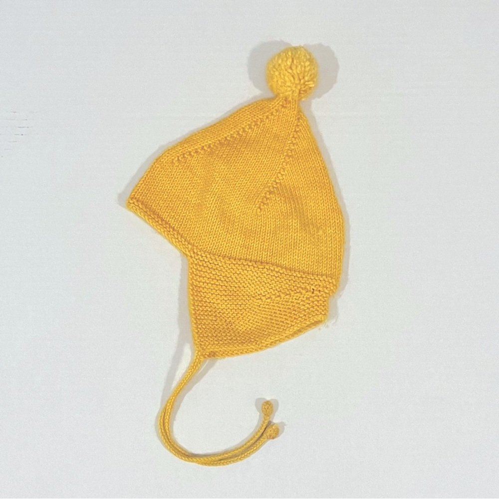 Misha & Puff Pointy Peak Hat in Mango 6-12 months